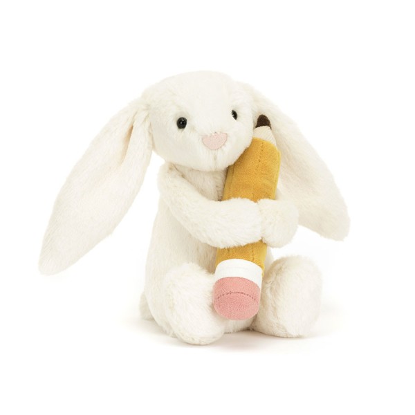 Jellycat Bashful Bunny with Pencil 18cm