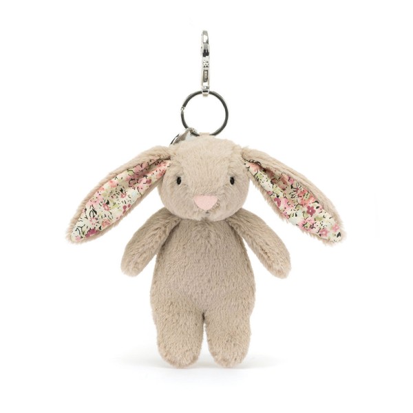 Jellycat Blossom Beige Bunny Bag Charm 17cm